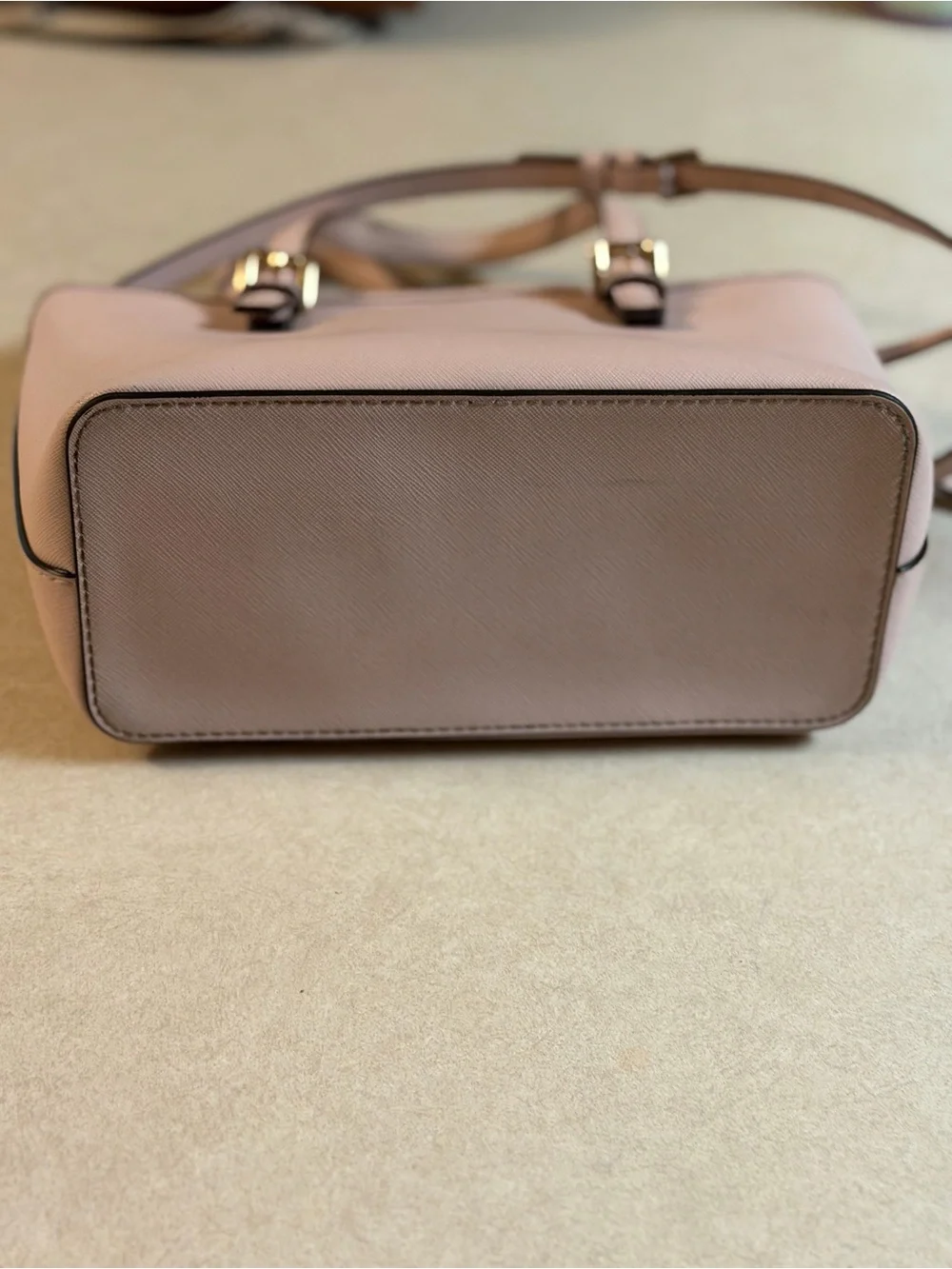 Michael Kors Pink Saffiano Crossbody Tote with Matching Wallet
